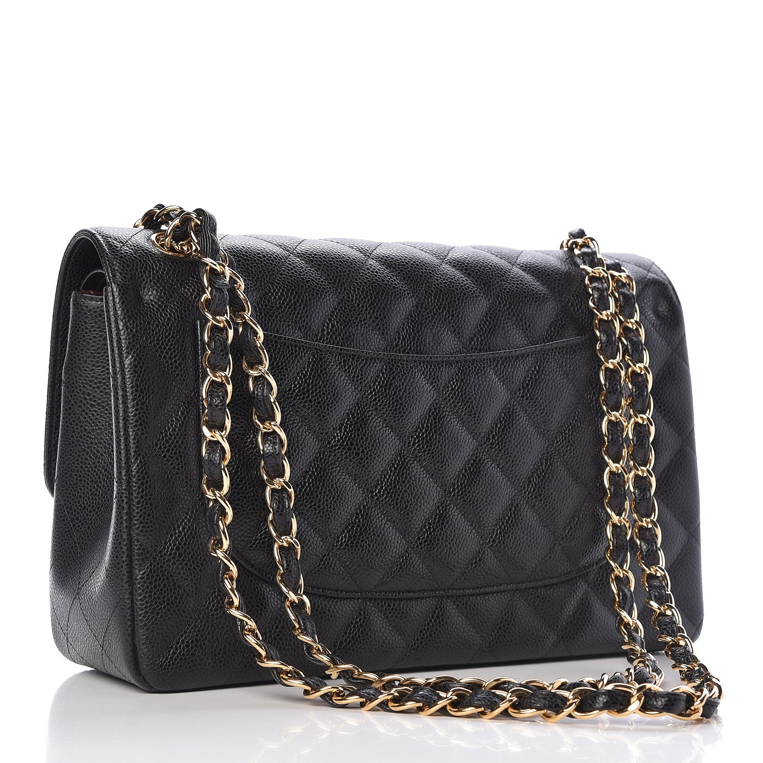 Chanel Caviar Quilted Jumbo Double Flap Black 3 of 10