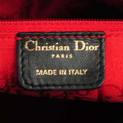 Christian Dior Lambskin Cannage Large Lady Dior Black 6 of 9