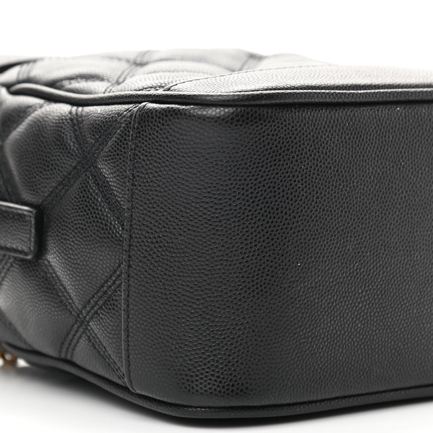 Grain de Poudre Quilted 80's Vanity Bag Black