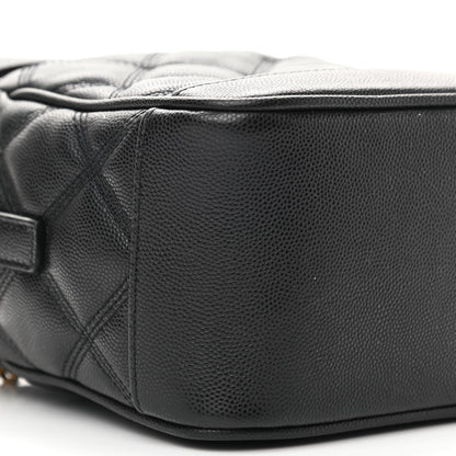Saint Laurent Grain de Poudre Quilted 80's Vanity Bag Black 9 of 10