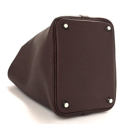 Hermes Taurillon Clemence Picotin Lock 18 PM Rouge Sellier 4 of 12