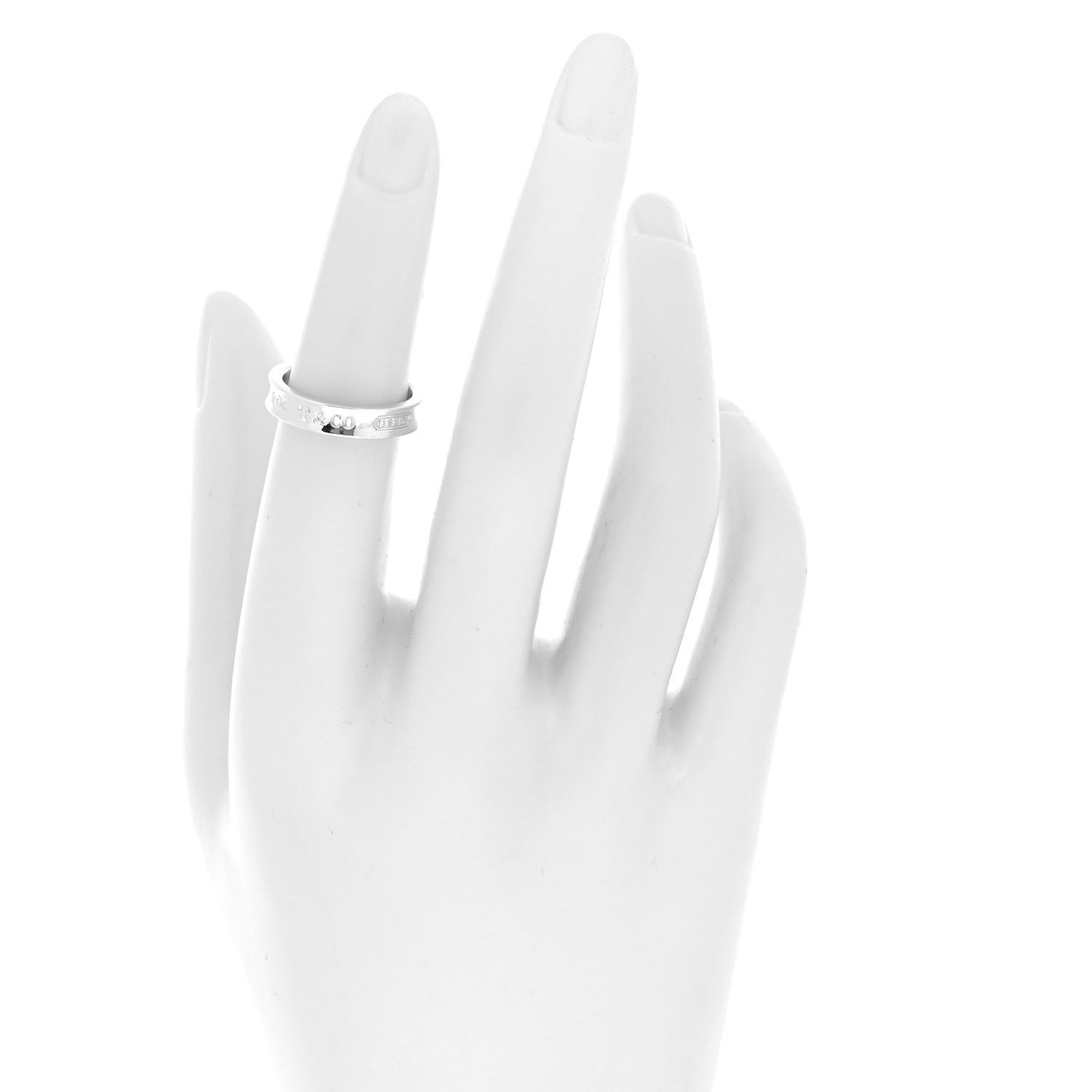 Sterling Silver Narrow 1837 Band Ring 49 4.75