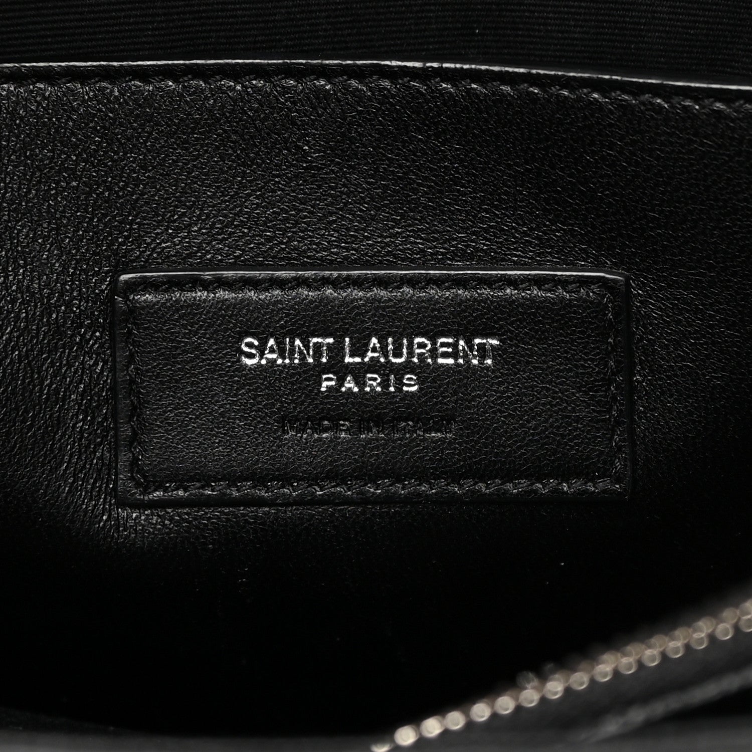 Saint Laurent Grain De Poudre Medium West Hollywood Monogram Fold-Over Black 6 of 12