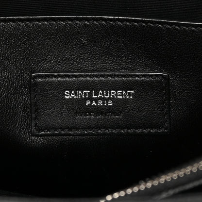 Saint Laurent Grain De Poudre Medium West Hollywood Monogram Fold-Over Black 6 of 12