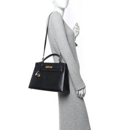 Hermes Box Kelly Sellier 32 Black 2 of 12