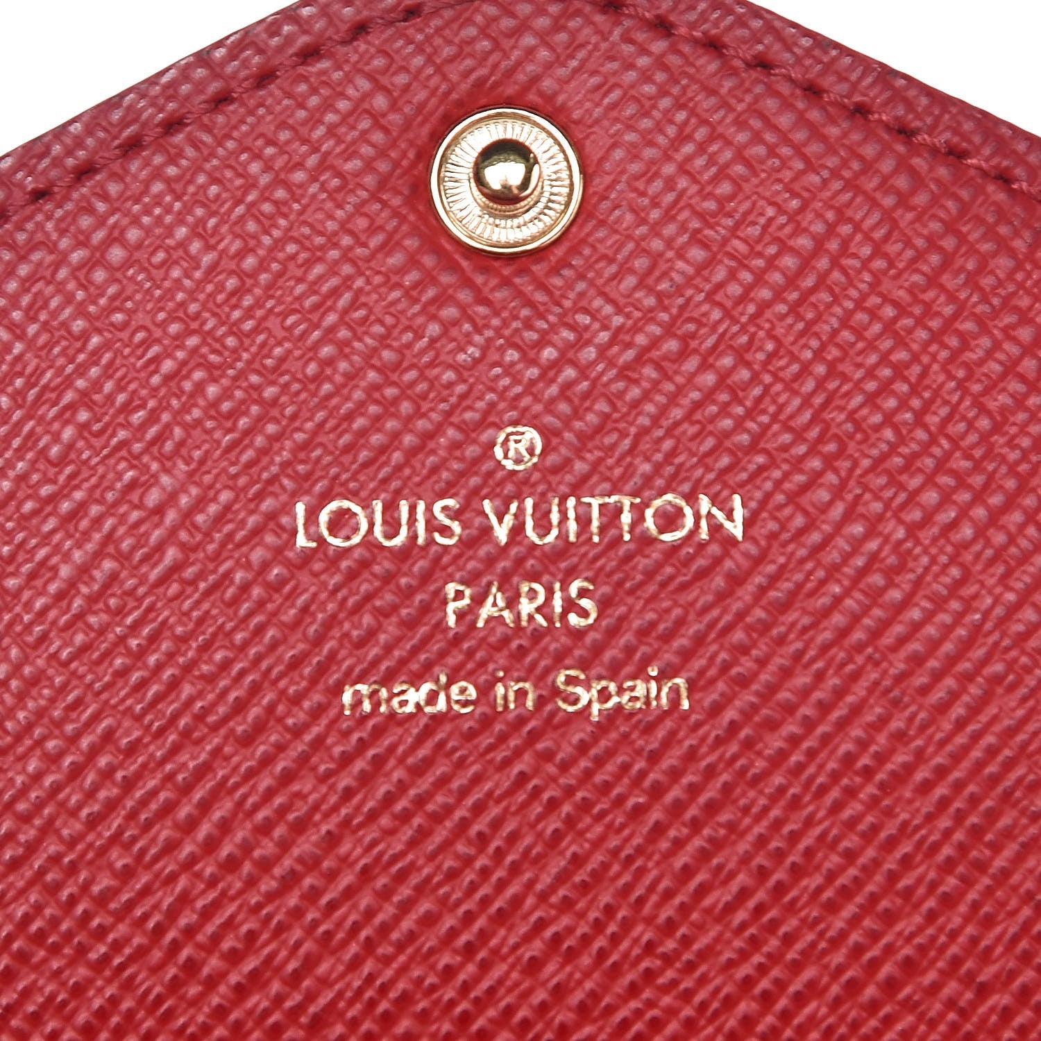 Louis Vuitton Damier Ebene Josephine Wallet Red 7 of 12