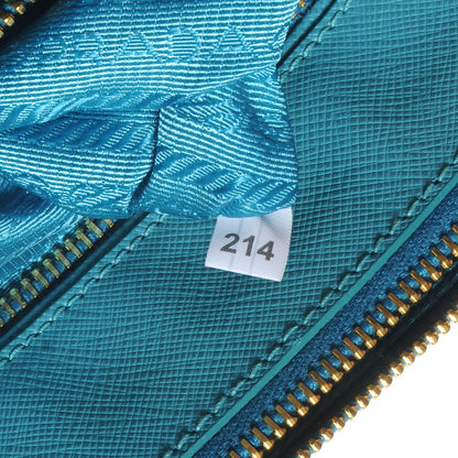 Prada Saffiano Lux Medium Tote Turchese 8 of 10
