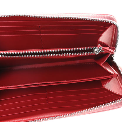 Prada Saffiano Colour Zip Around Wallet Petalo Fuoco 7 of 8