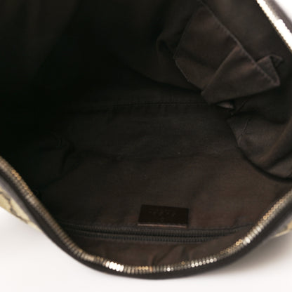 Gucci Monogram Medium Half Moon Hobo Green 4 of 8