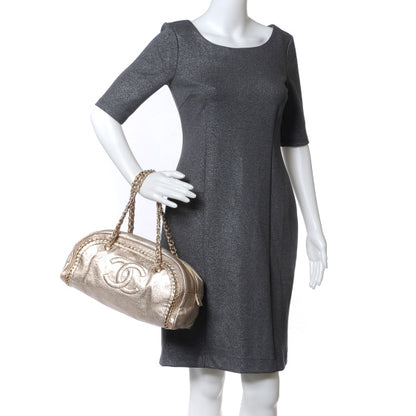 Chanel Luxe Ligne Medium Bowler Tote Metallic Gold 2 of 6