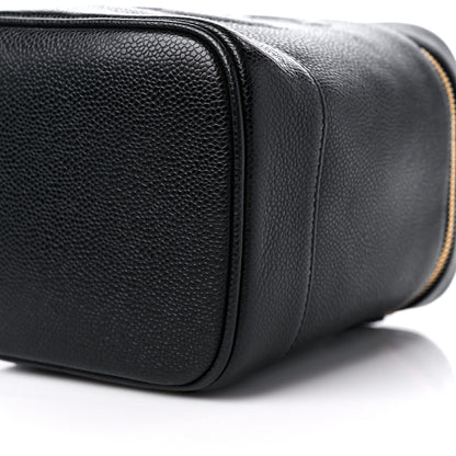 Chanel Caviar Vanity Cosmetic Case Black 10 of 13