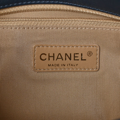 Chanel Calfskin Quilted Medium CC Crown Flap Blue 8 of 10