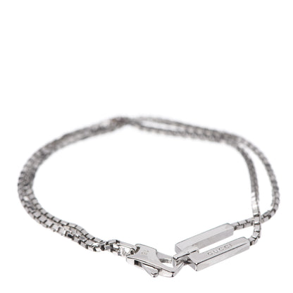Gucci Sterling Silver Double Chain Bracelet 1 of 4