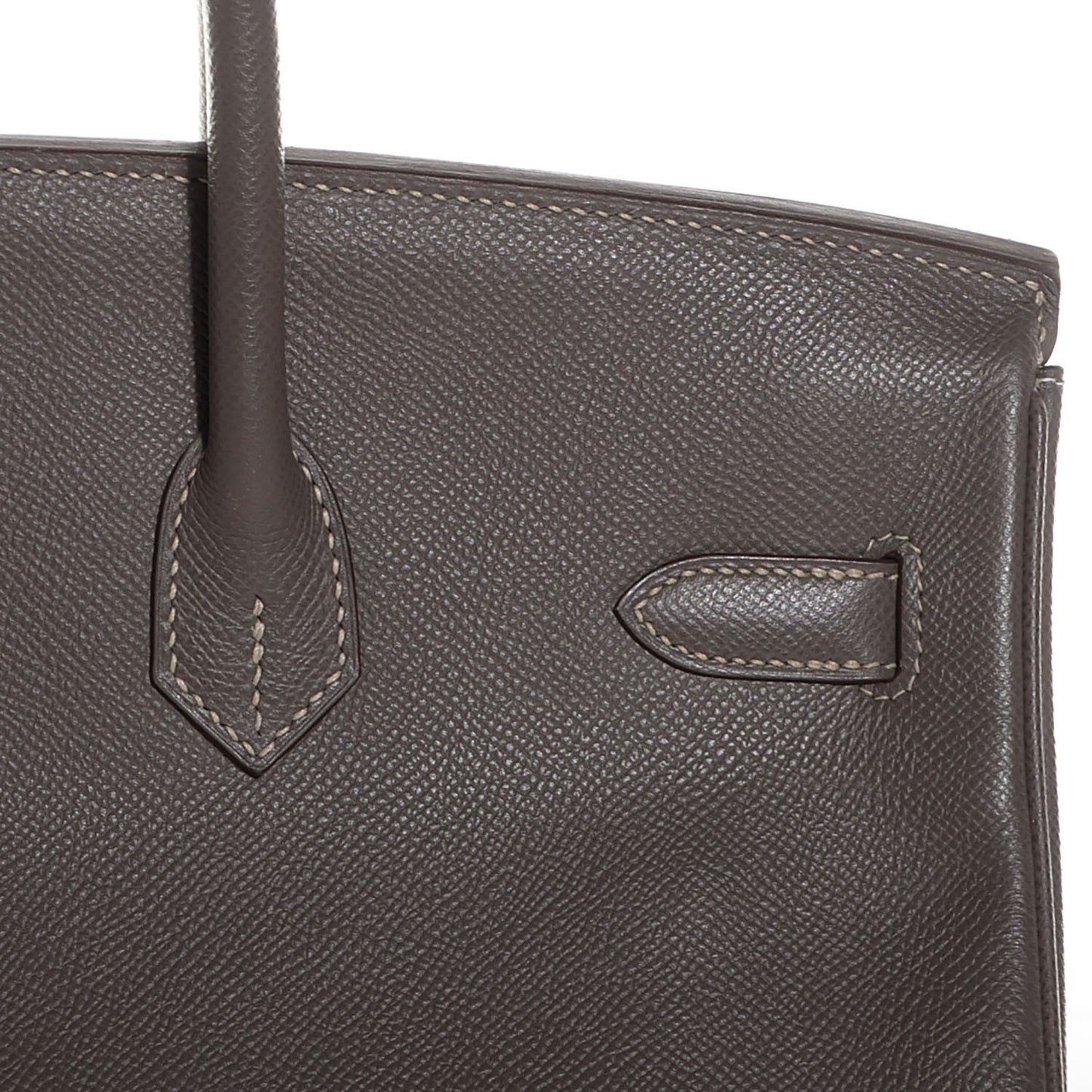 Epsom Candy Birkin 35 Etain Bleu Thalassa