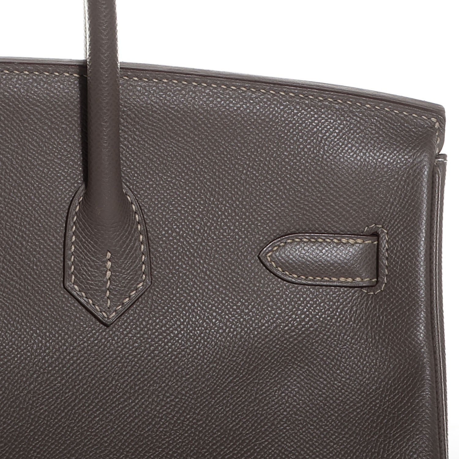 Hermes Epsom Candy Birkin 35 Etain Bleu Thalassa 8 of 23