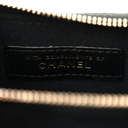 Chanel Velvet Crystal Quilted Chain Hobo Black 7 of 12