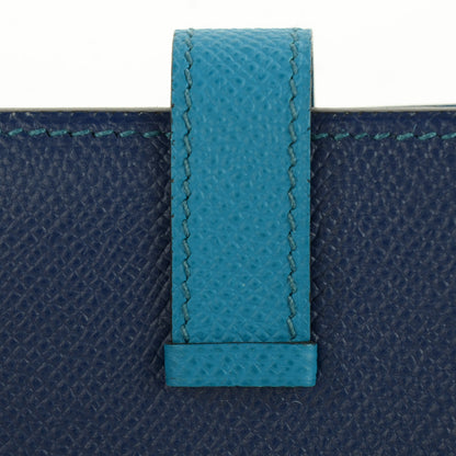 Hermes Epsom Bi Color Bearn Wallet Bleu Sapphire Izmir 2 of 10