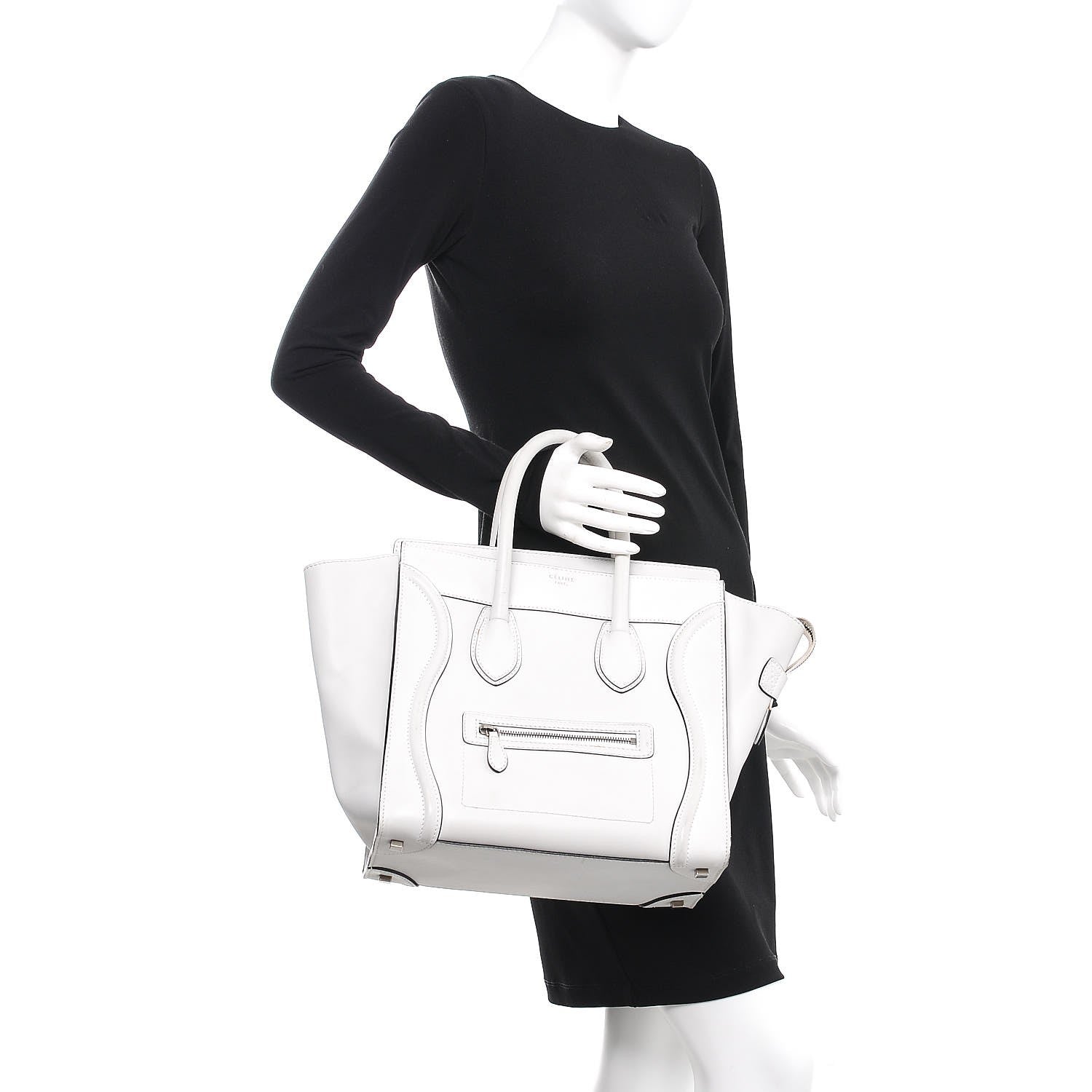 Celine Smooth Calfskin Mini Luggage Lune 2 of 22