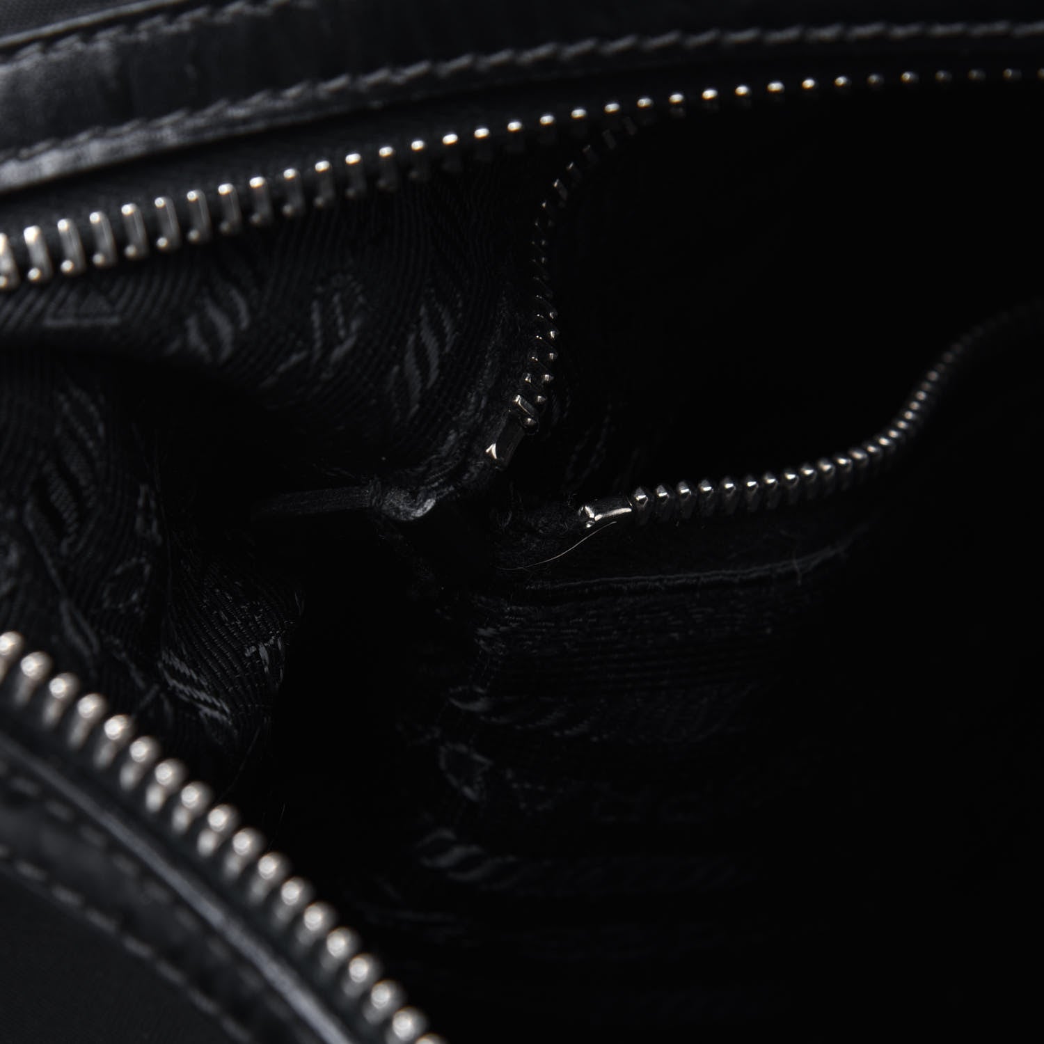Prada Tessuto Nylon Calfskin Flat Messenger Bag Black 11 of 21