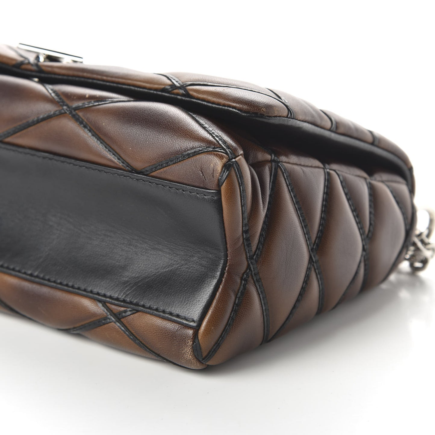 LOUIS VUITTON Lambskin Malletage GO-14 MM Brown