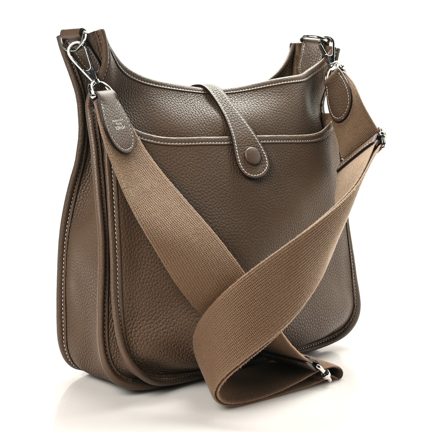 Hermes Taurillon Clemence Evelyne III PM Etoupe 3 of 9