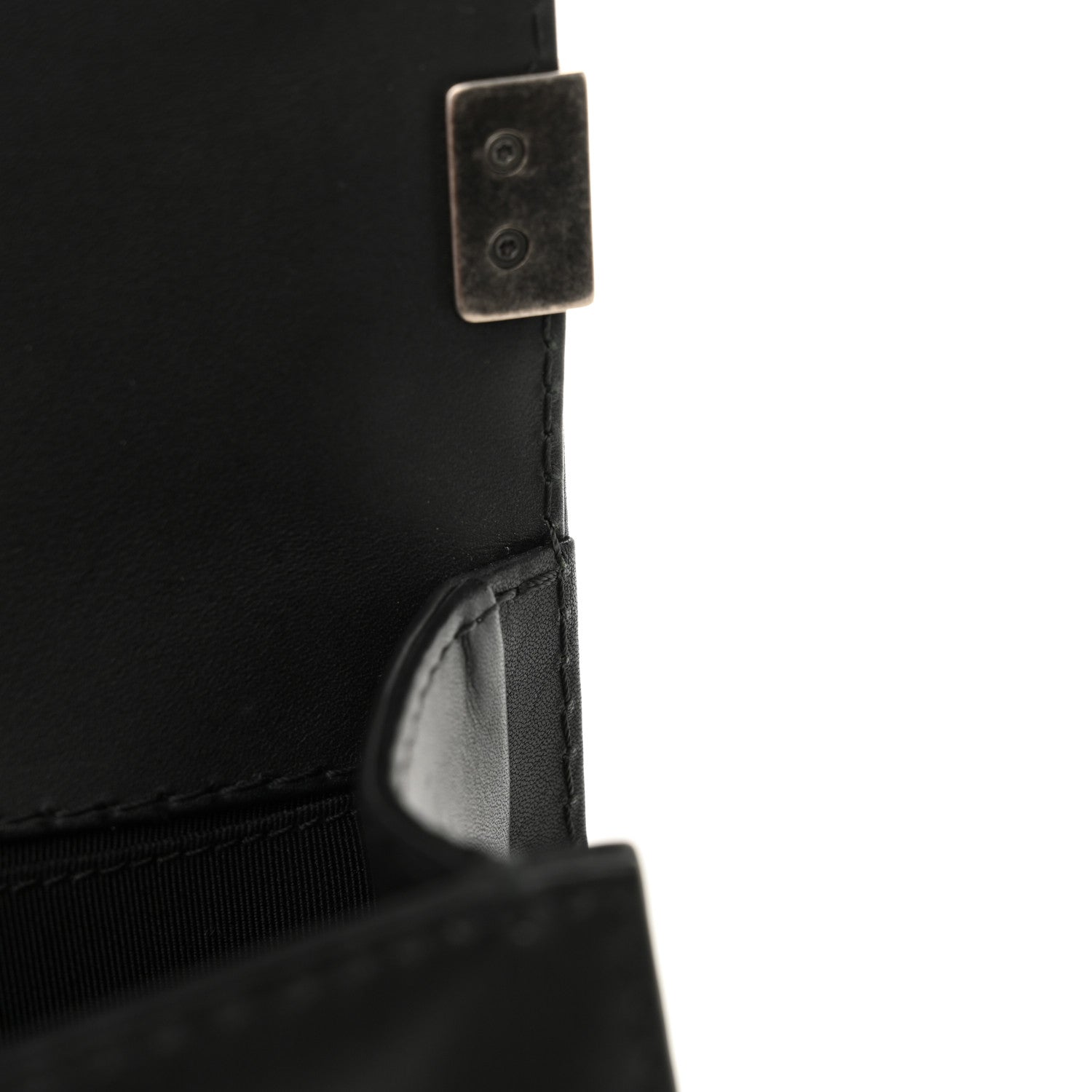 Chanel Calfskin Stitched Medium Boy Flap Black 11 of 11