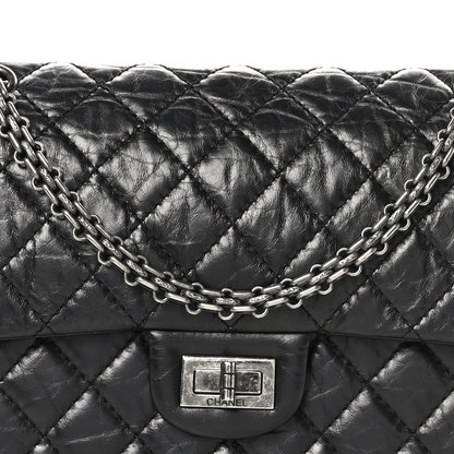 Chanel Aged Calfskin Quilted 2.55 Reissue 225 Flap Black 8 of 11