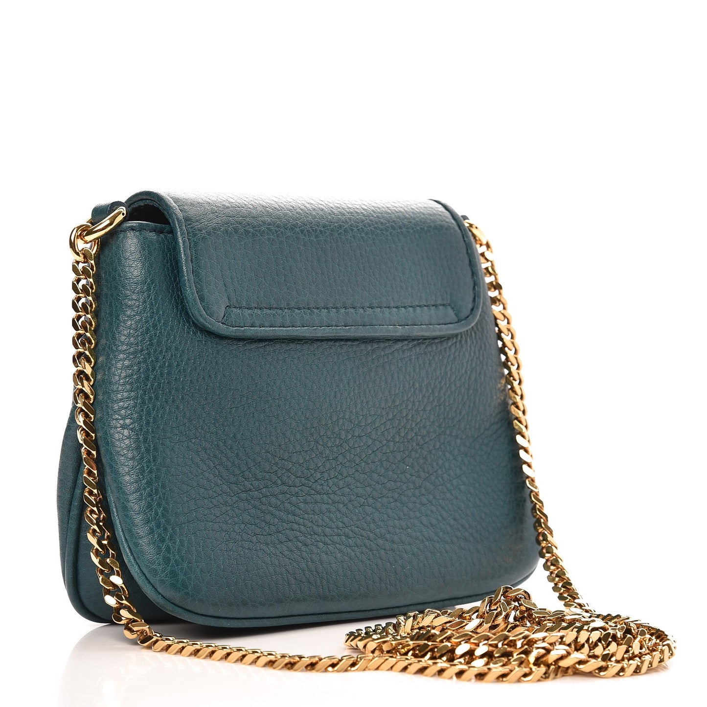 Dollar Calfskin Small 1973 Chain Shoulder Bag Deep Cobalt