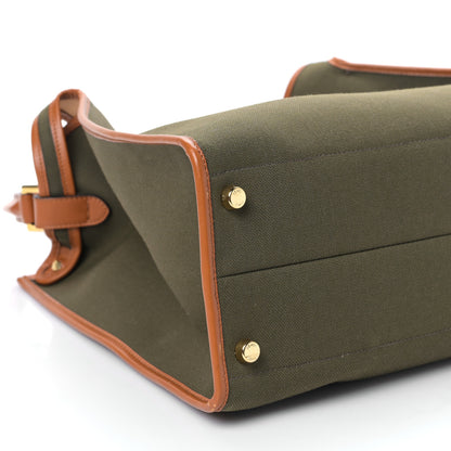 Fendi Canvas Calfskin Large Peekaboo X-Lite Amazzonia Cuoio 7 of 8
