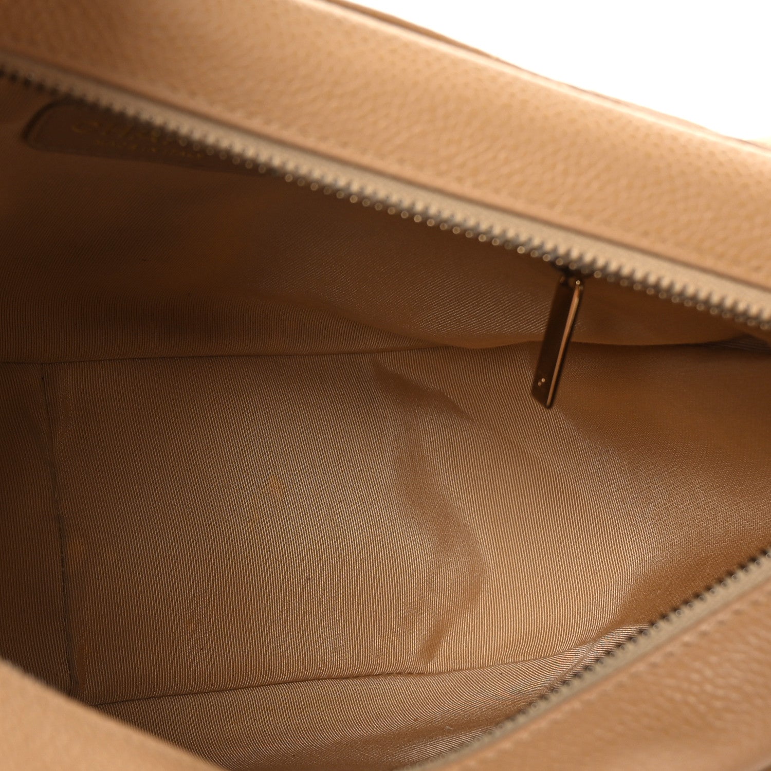 Chanel Caviar Quilted Timeless CC Shoulder Bag Beige 6 of 10