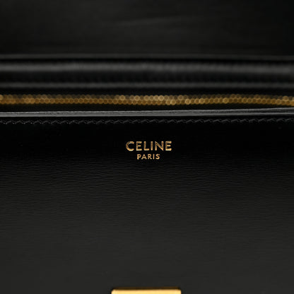 Celine Shiny Calfskin Teen Triomphe Black 7 of 10