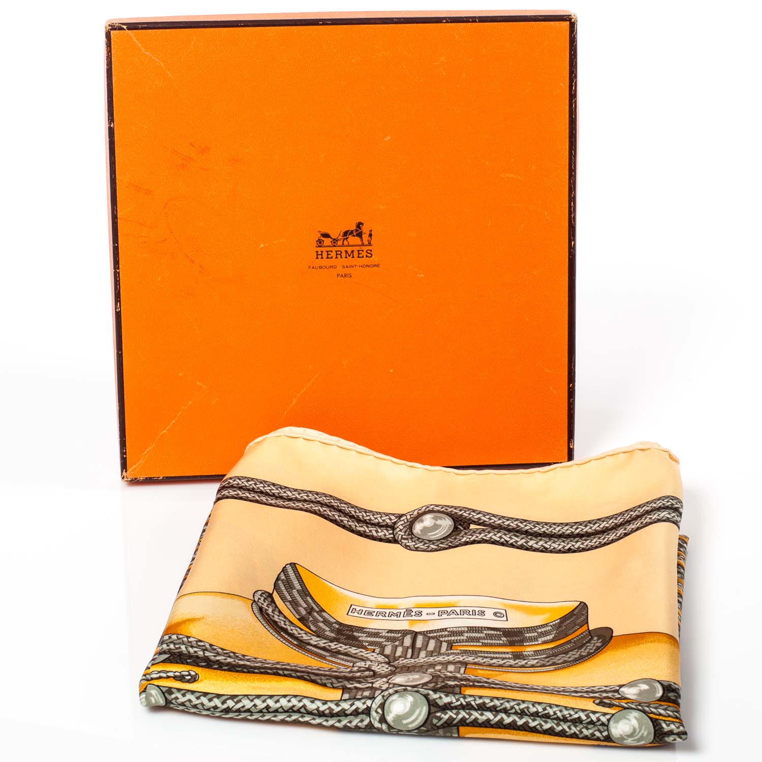 Hermes Silk Brandebourgs Scarf 90 5 of 5
