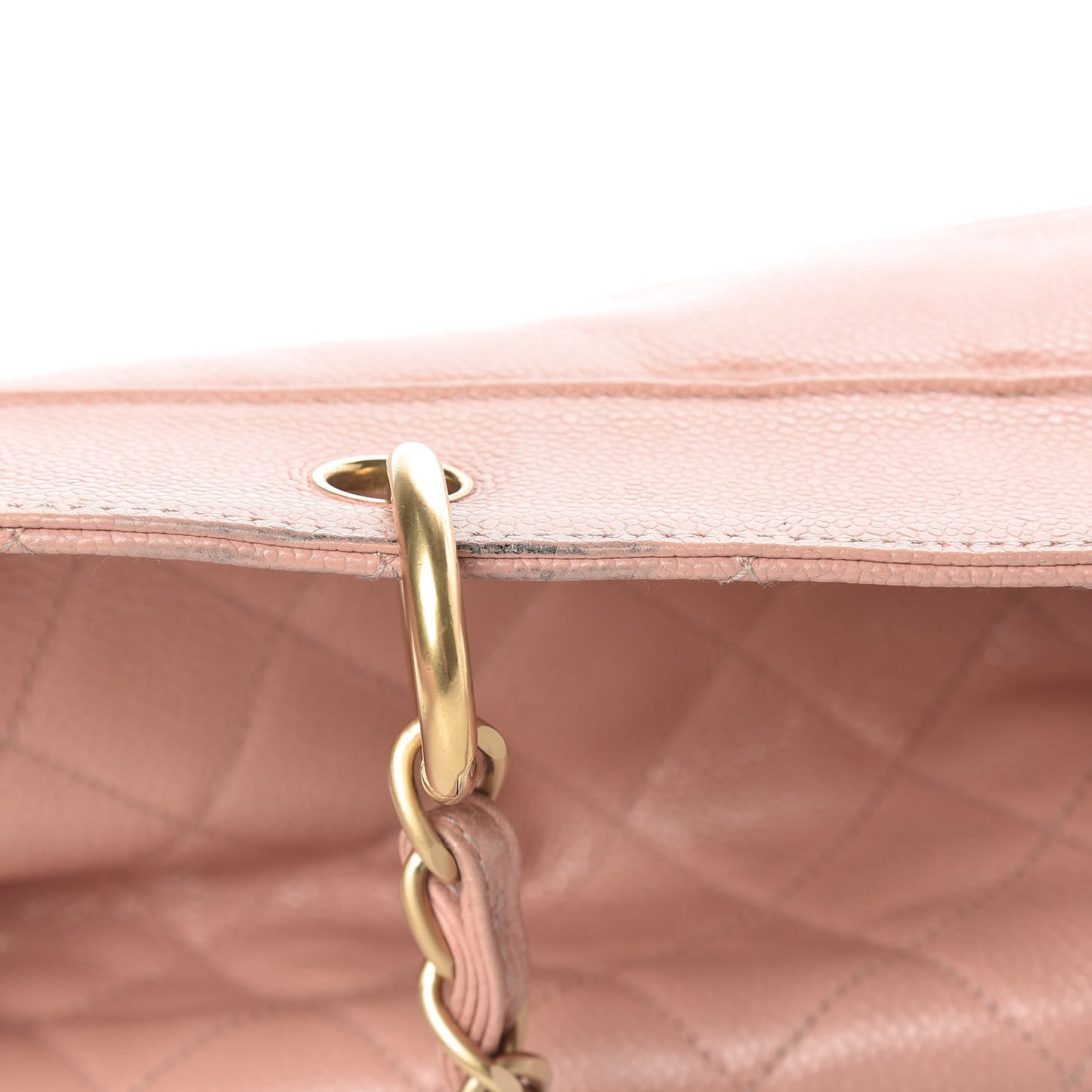 Caviar Quilted Grand Timeless Tote GTT Pink