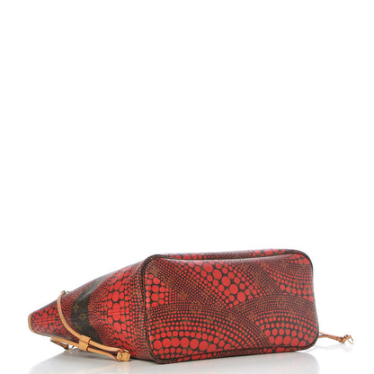 Louis Vuitton Monogram Kusama Waves Neverfull MM Red 4 of 11