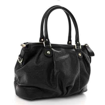 Gucci Guccissima Medium Sukey Top Handle Tote Black 3 of 9