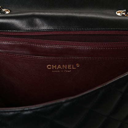 Chanel Lambskin Quilted Jumbo Single Flap Black 8 of 11