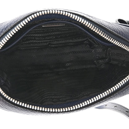 Prada Vitello Daino Mini Camera Crossbody Bag Blue 4 of 8