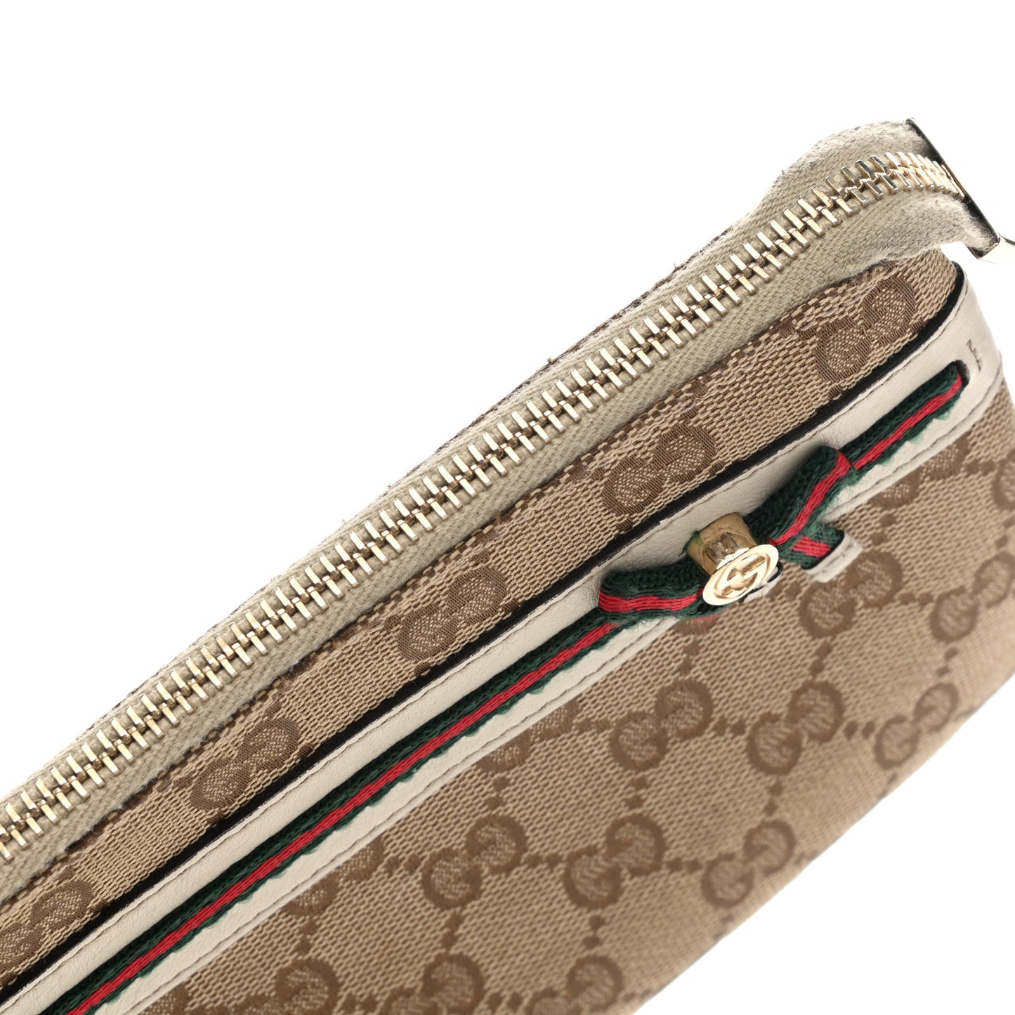 Monogram Mayfair Wristlet Off White