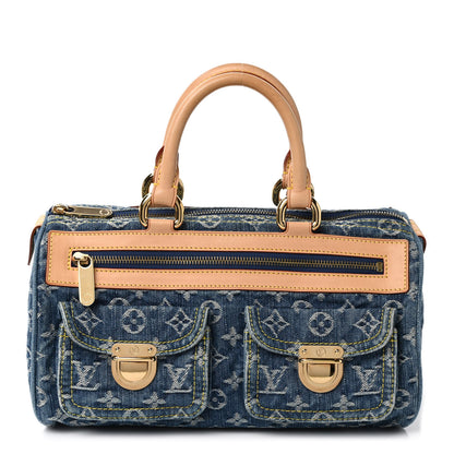 Louis Vuitton Monogram Denim Neo Speedy Blue 1 of 8