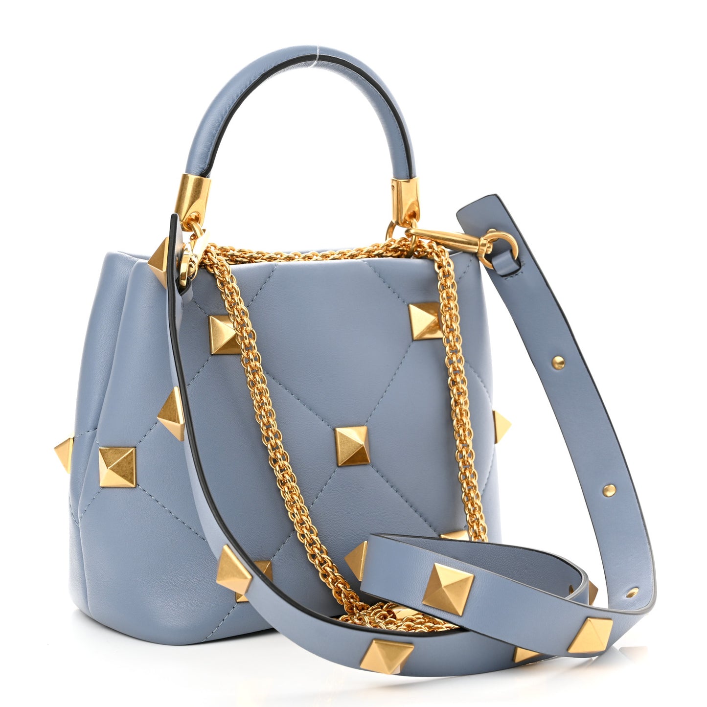 Nappa Small Roman Stud The Handle Bag Niagara