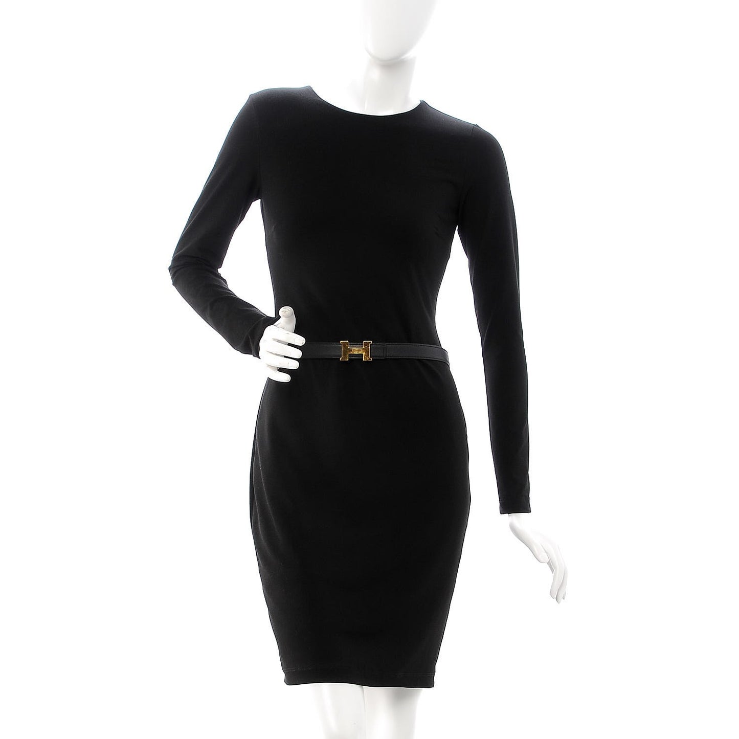 Swift Epsom 24mm H Belt 75 Black Gold