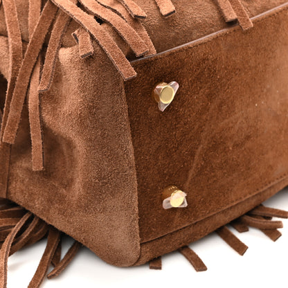 Celine Suede Calfskin Fringe Medium Annabel Brown 9 of 10