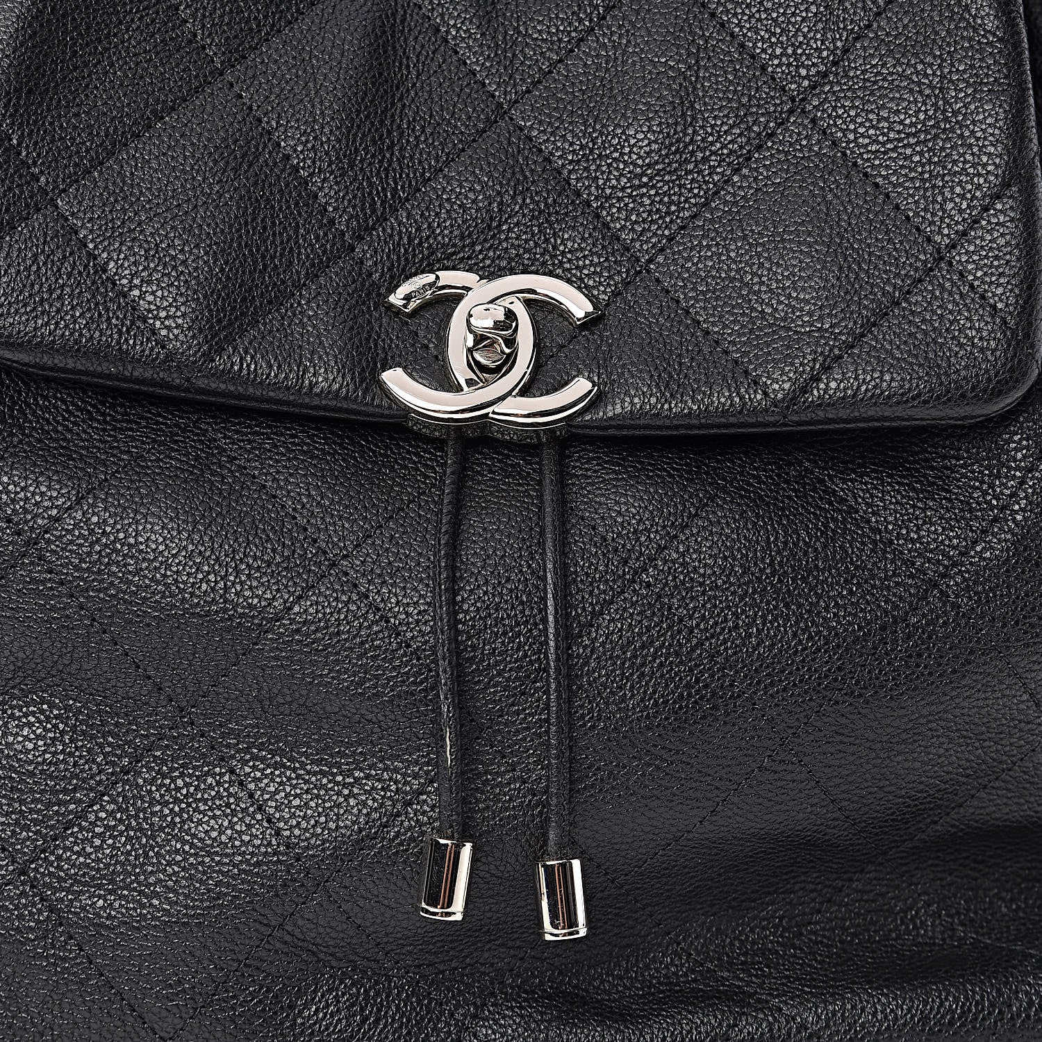Chanel Grained Calfskin Stitched Braided With Style Backpack Black 8 of 10