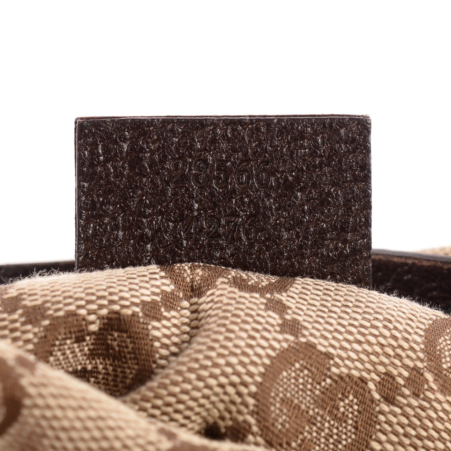 GG Monogram Double Pocket Belt Bag Dark Brown