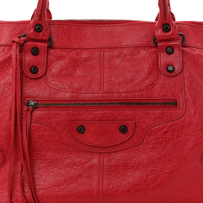Balenciaga Agneau Classic Hardware Work Rouge Coquelicot 8 of 10