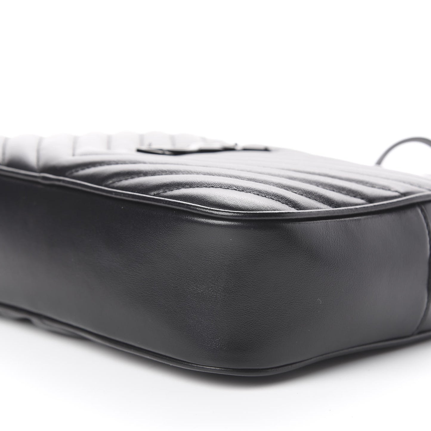 Calfskin Matelasse Monogram Lou Camera Bag Black