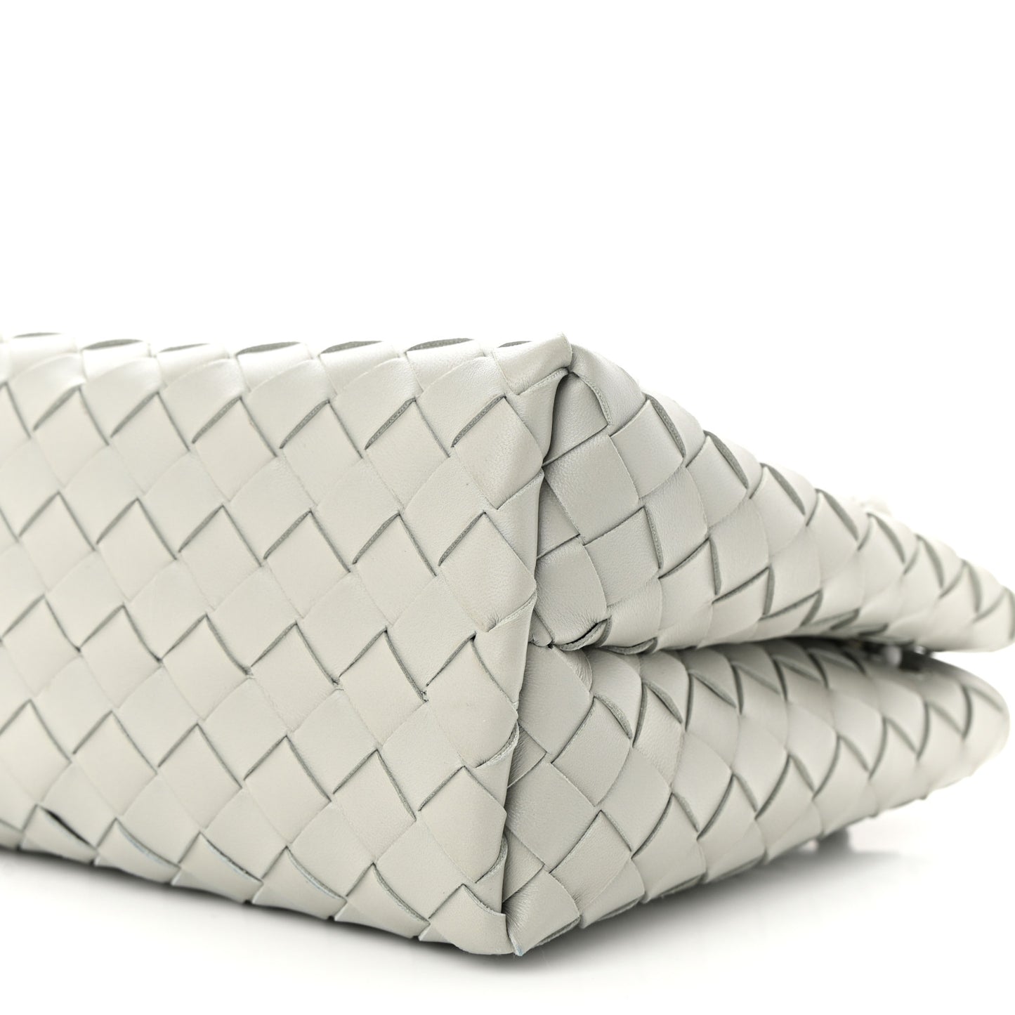 Nappa Intrecciato Small Andiamo Shoulder Bag Agate Grey