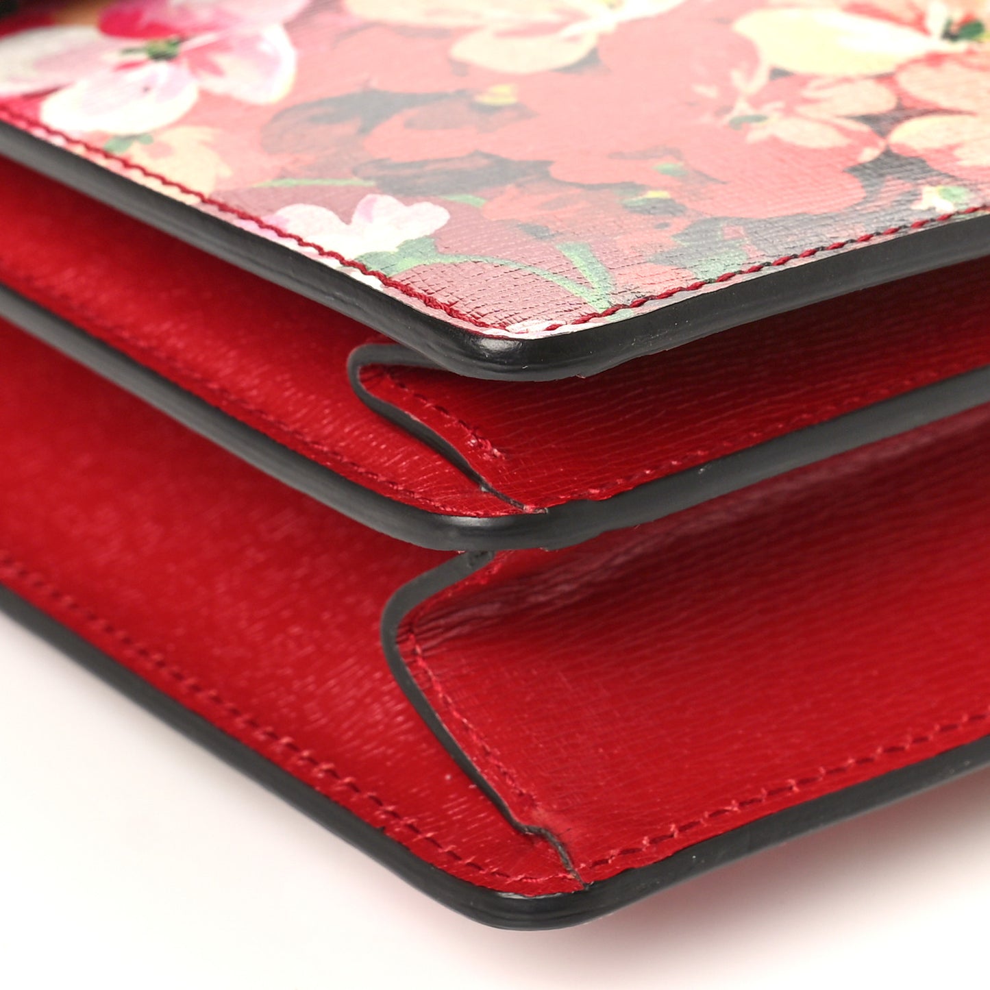 Calfskin Blooms Print Medium Dionysus Shoulder Bag Romantic Cherry Multicolor
