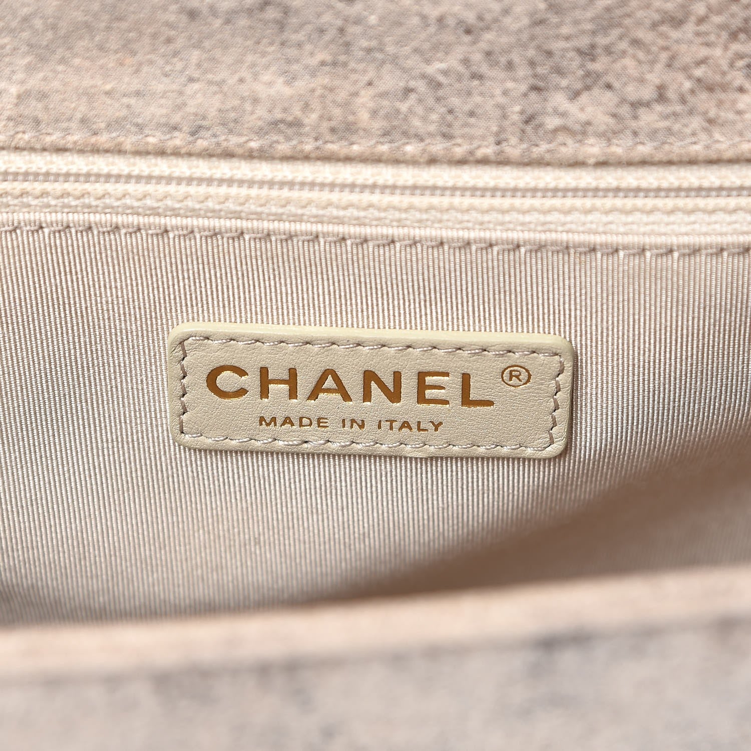 Chanel Iridescent Calfskin Quilted Large Boy Flap Beige 6 of 11