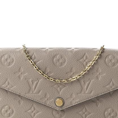 Louis Vuitton Empreinte Pochette Felicie Chain Wallet Tourterelle 10 of 10